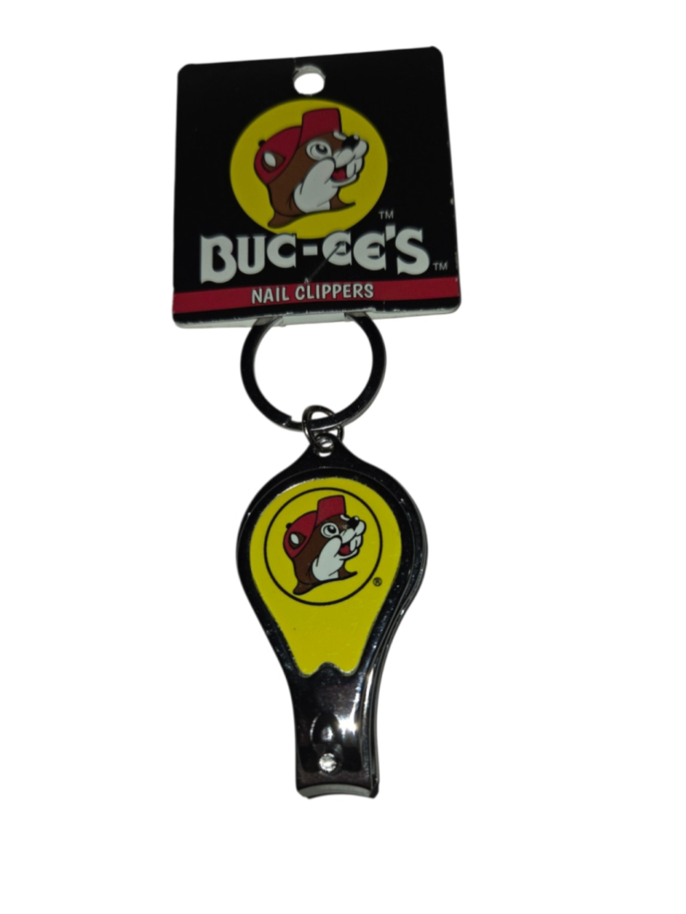 Buc-ee's Novelty Nail Clipper Keychain Yellow Black NEW